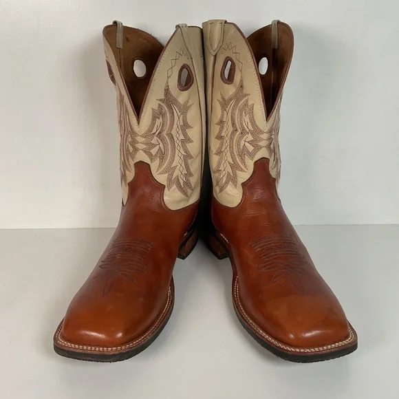 Tony Lama Sunset Renegade Roper Boots 14 D USA Made Punchy